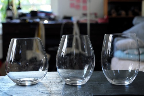 Set riedel glasses the o - set, of