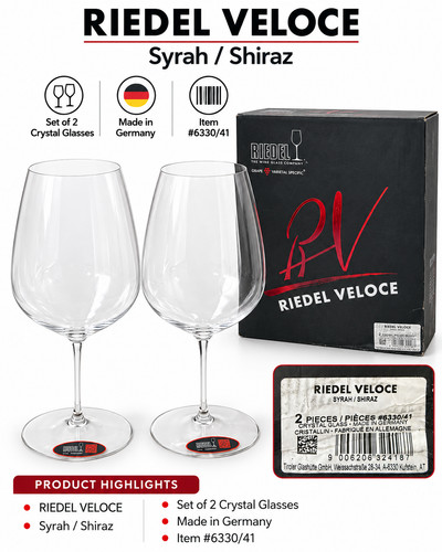 Riedel veloce syrah - veloce,